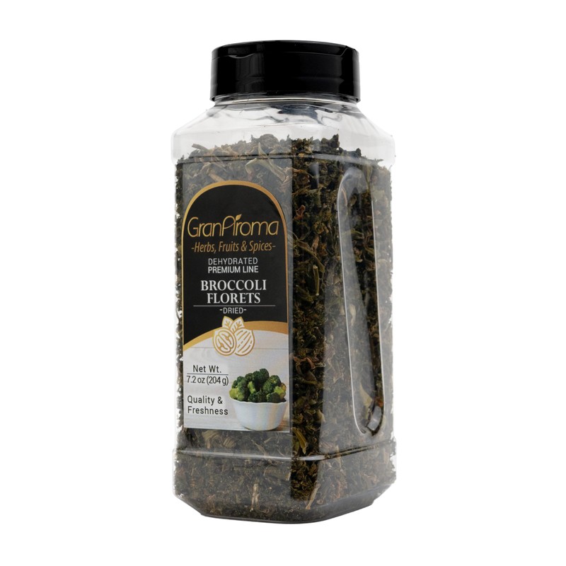 GranAroma Dried Broccoli Florets, Ready-to-Use, Soups & Sauces (7.2 Ounce)