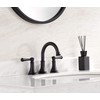 TimeArrow Matte Black 8 inch Widespread Bathroom Sink Faucet 3