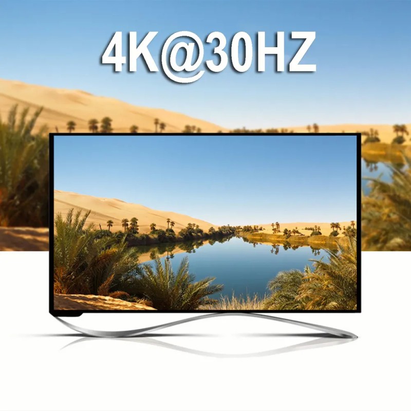 4k @ 30hz Kvm Usb Hdmi Extensor 120m Con Loop