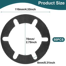 50 Pcs Shower Drain Hair Catcher, Floor Drain Filter Hair Mesh, Drain Hair Catchers, Anti Clogging Filter Sink Strainer, Sink Strainer Stickers, Floor Drain Filter Screen for Bathroom Kitchen