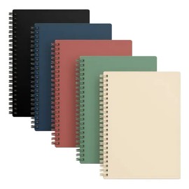 5pzs Libreta Pasta Dura Profesional,cuaderno En Espiral A5                                                                                            