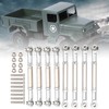 8Pcs Upgrade Metal Pull Rod Steering Pull Rod for WPL/MN/Feiyu
