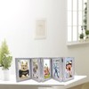 5 Folding 4 x 6 Inch Hinged Picture Frame, Wood