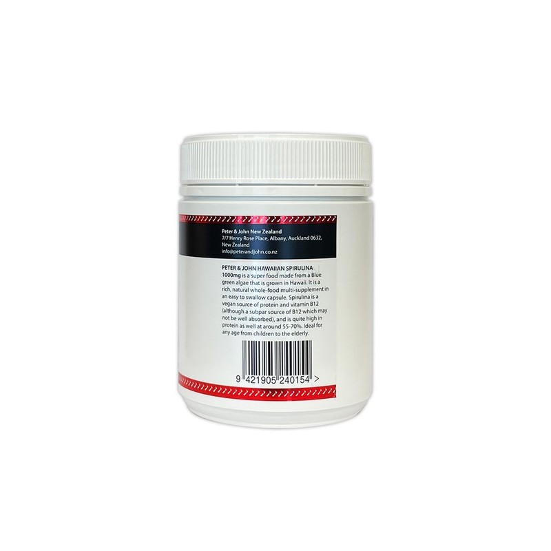 Peter & John Hawaiian Spirulina Algae Protein Supplement 300 Tablets