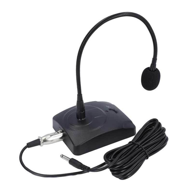 Goose Neck Microphone with XLR Jack 360 Degree Hose Desktop