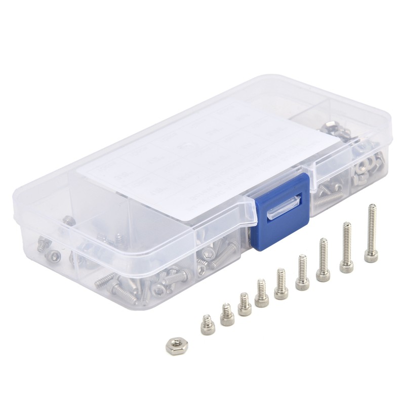 150Pcs Hex Socket Screw Nut Set Stainless Steel CorrosionResistant Industrial