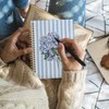 Wheatwin Blue Hydrangea Notebook Journal, Floral Hydrangea Gift for Women