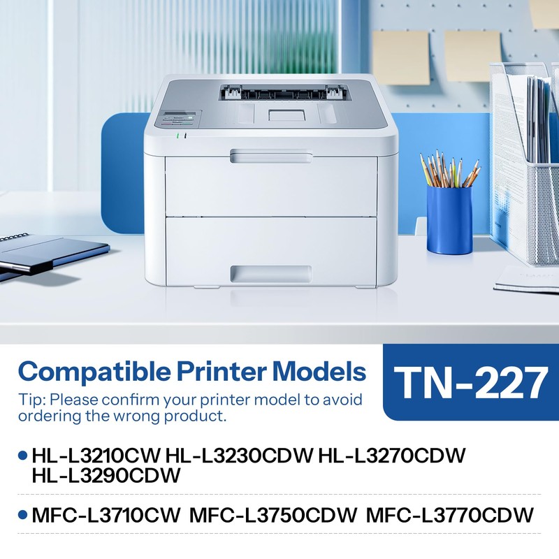 TN227M Toner Cartridge Compatible TN-227 TN227 Magenta Replacement for Brother