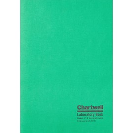 Exacompta - Ref A4-641CZ - Chartwell - Softcover Laboratory Technical Note Book, A4 297 x 210mm, 1mm/5mm/10mm Quadrille Grid Square Ruling, 80 pages 70gsm Paper - Green