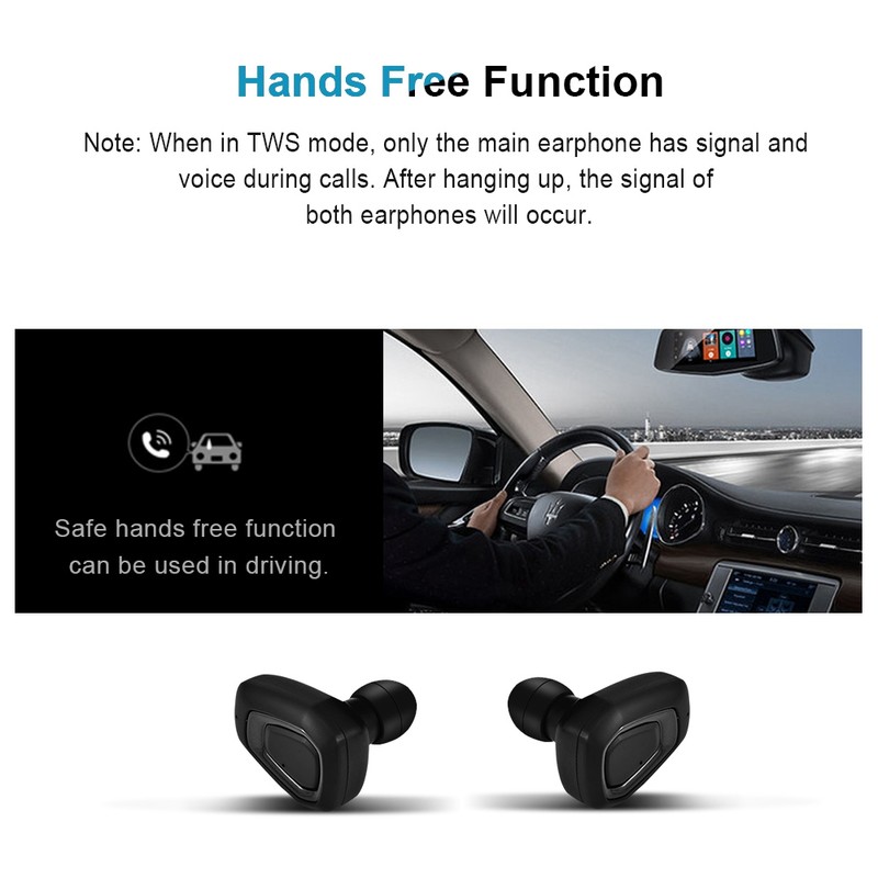 Twins Mini Bluetooth True Wireless Stereo CVC6.0 Earphones in Ear
