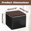Kyuionty Self-Adhesive Furniture Risers Set of 4, Square Lift Risers