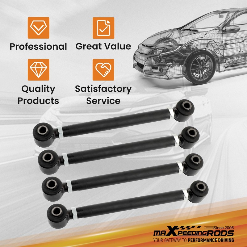 maXpeedingrods Rear Control Arm Toe Arm Adjustable for Honda Accord