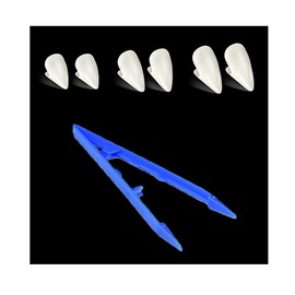 YBGGJO Vampire Fangs, Vampire Fangs, Cosplay, Costume, Dentures, Makeup Party, Kiva, Cosplay, Unisex (Set of 3 (13+15+17 mm))