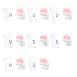 Motion Sensor Chime,NineLeaf Door Motion Sensor Chime,Motion Sensor Door Chime for Business,48 Ringtones, 5 Levels Volume,Easy Installation,1300ft Long Distance,97dB Volume,for Home,Office,Hotel,8PK