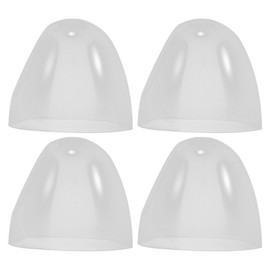 ABOOFAN 4pcs Baby Bottle Caps Replacements Plastic Milk Bottle Lids Clear Feeding Bottles Caps Dome Caps Baby Feeding Bottles Cover