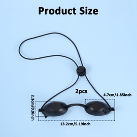 BOHUIZ 2 Stück Solarium Brille, UV Schutzbrille Solarium für Zuhause UV Brille Ergonomisches Design Augenschutz Infrarot Led für UV-Infrarot-LED-Lichttherapie