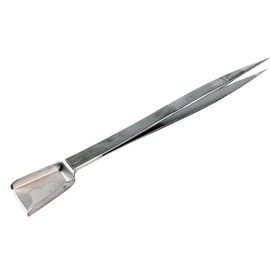 JEWEL TOOL 6" (15.24cm) Diamond Fine Point Tweezers & Shovel | Dual-Functional | Precise Gemstone Handling | Textured Grip