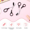2pcs Black Professional Precision Brow Scissors Eyebrow Trimmer Scissors with