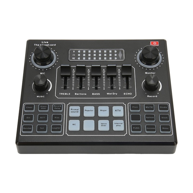 Live Sound Card Multiple Sound Effects Voice Changing External Mini