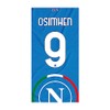 SSC NAPOLI Unisex - Adult Osimhen Beach Towel, Light Blue,