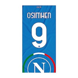 SSC NAPOLI Unisex - Adult Osimhen Beach Towel, Light Blue, TU
