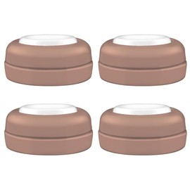Maymom Screw Lids Aka Travel Caps with Rewritable Sealing Disc Compatible with Avent, Maymom Wide Mouth Bottles; Cap Replace Avent Natural Bottle Sealing Ring and Sealing Disc, 4pcs. (Brown)
