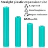 200 Pcs Expanding Plastic Screw Anchors 1/4 Hole Green Plastic