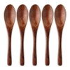 J-kitchens Wooden Lacquered Multi Spoons, Set of 5, Small, 5.5