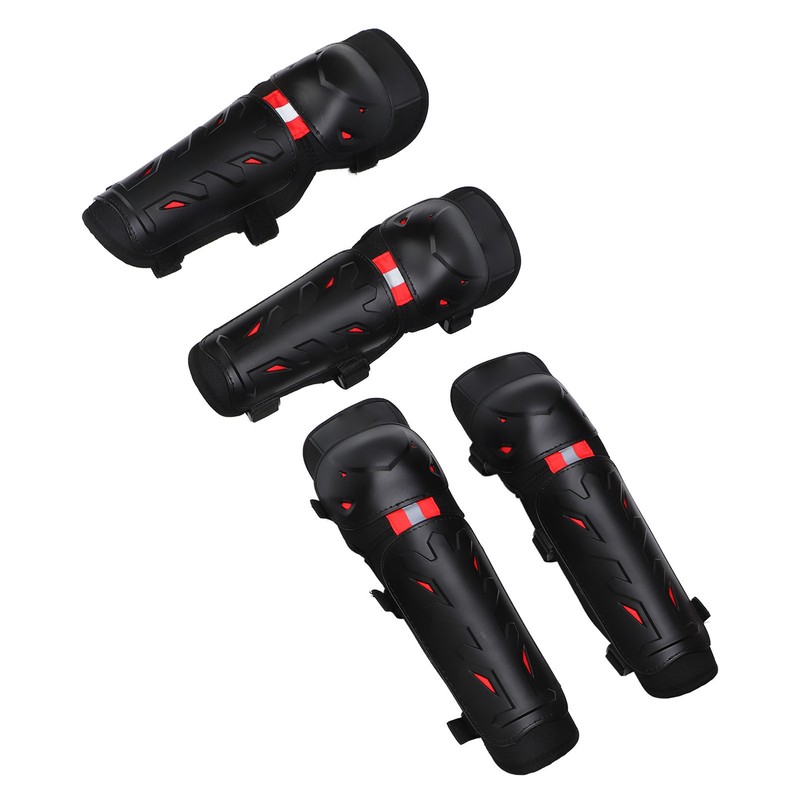 4PCS Knee Pads Elbow Pads Night Luminous Knee Protective Gear