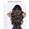 LaaVoo Genius Weft Real Hair Black Real Hair Wefts for