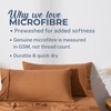 Dreamaker Superfine Washed Microfiber King Pillowcase Super Soft Microfibre All