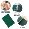 10Pcs Green Non-Scratch Reusable Heavy Duty Scour Pads Sponge Dish