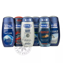 NIVEA MEN Shower Gel Body & Hair Wash 250ml/8,45 fl.oz From GERMANY - US SELLER - Nature
