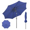 Sannwsg 9 ft Patio Umbrellas, Pool Umbrella with 8 Sturdy