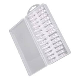 OHPHCALL 1set Artificial Fingernails Fake Nails Kit Skin Tone Nail Tips No Odor No Harm for Women Manicures Wedding Party