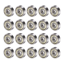 QUARKZMAN 626ZZ 6 x 19 x 6 mm Ball Bearing x 20 Pieces Carbon Steel for Machines and Tools Double Dustproof