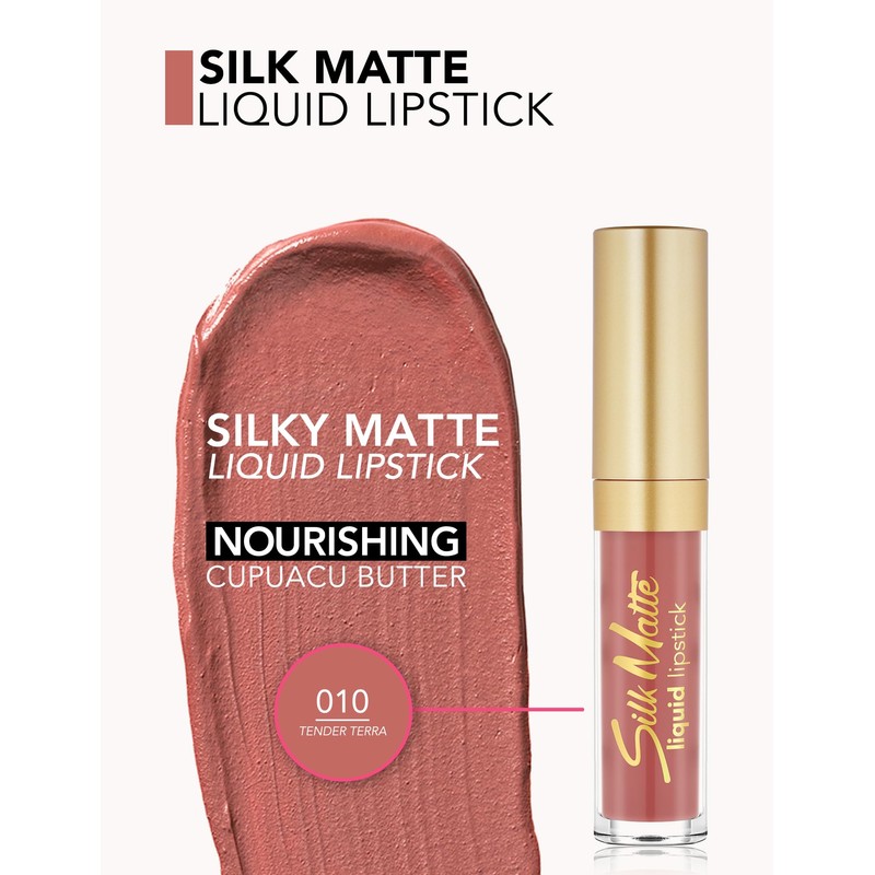 Flormar Silk Matte Liquid Lipstick, Highly Pigmented Long-Lasting Matte Lip