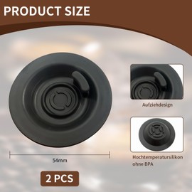 KLINNA Pack of 2 Blind Strainers 54 mm for Backwash, Filter Compatible with Breville Sage Espresso Machines, Espresso Backflush Cleaning Disc for Gastroback Models