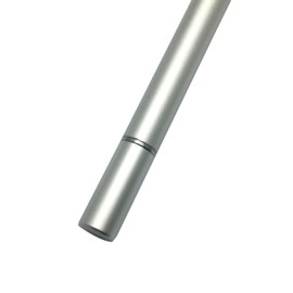 BoxWave Stylus Pen Compatible with DJI Smart Controller - DualTip Capacitive Stylus, Fiber Tip Disc Tip Capacitive Stylus Pen - Metallic Silver