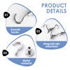 30 PCS Magnetic Hooks, Neodymium Strong Magnet Hooks, Heavy Duty