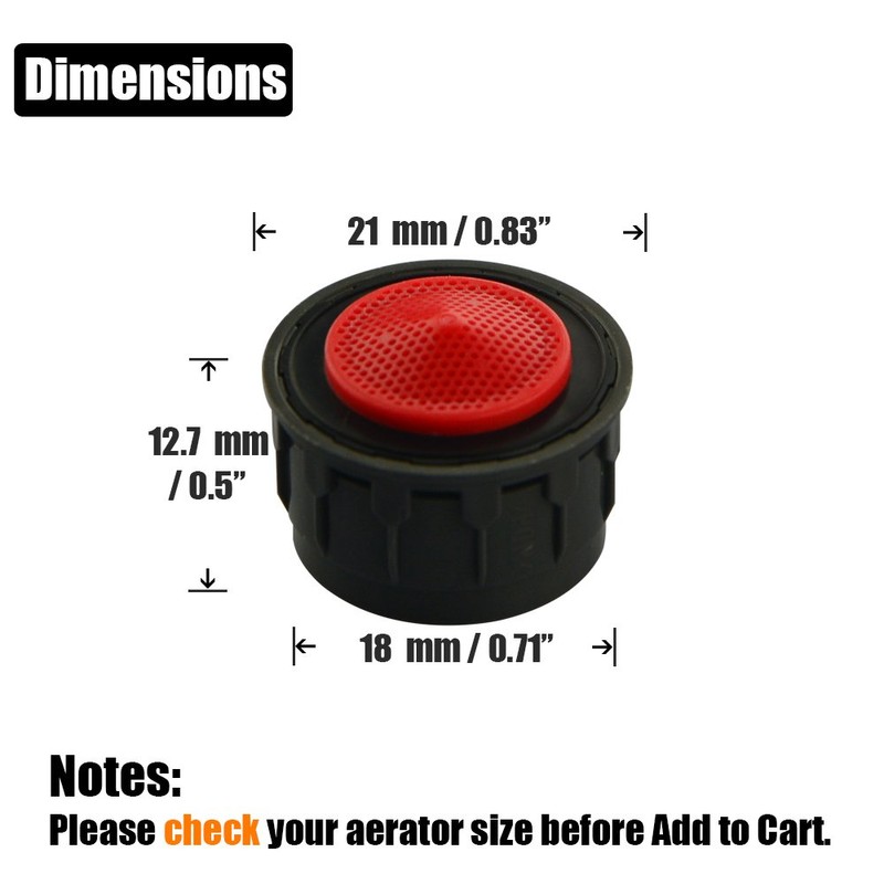 JQK Faucet Areator, 2.2 GPM Flow Retrictor Insert Faucet Aerators
