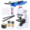 Children Monocular Microscope 1200X Magnification Science Kits Educational Accessory L