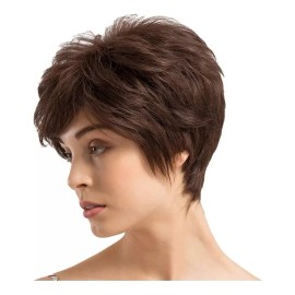 generic Peluca De Corte Pixie De Pelo Corto Natural De Cabello