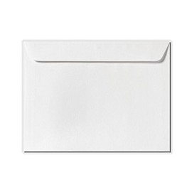 9 x 12 Booklet Envelopes - White Linen (50 Qty.)