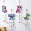 Diamond Art Suncatchers Kit for Kids Gifts, 4 Pcs Double