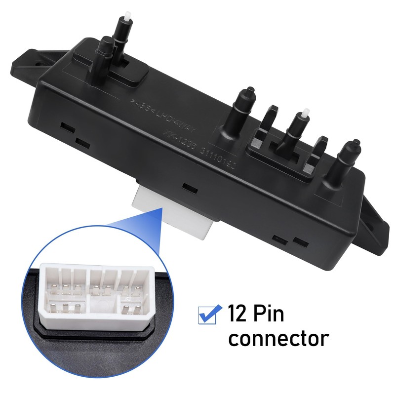 Panwarmoll Electric Seat Adjustment Control Switch, Right Front Passenger Side