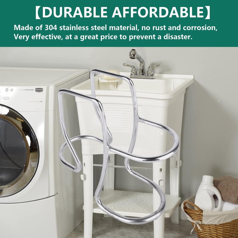 Adjustable Washing Machine Washer Drain Hose Holder Hook, Laundry Tub