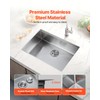 VEVOR 27" Undermount Kitchen Sink Workstation, 9-inch Deep Single Bowl