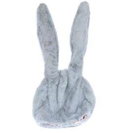 Bestjybt Plush Funny Bunny Rabbit Ears Hood Women Party Hats (Grey)