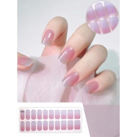 ES-63 20 Fingers, Pink Nail Seals, Long Lasting and Odorless, Just Stick On, Gel Nail Seal, Curing Type, Gel Nails, Just Stick, Nail Design, Nail Wrap, Long Lasting, Gel Nails, Cute, Popular Design